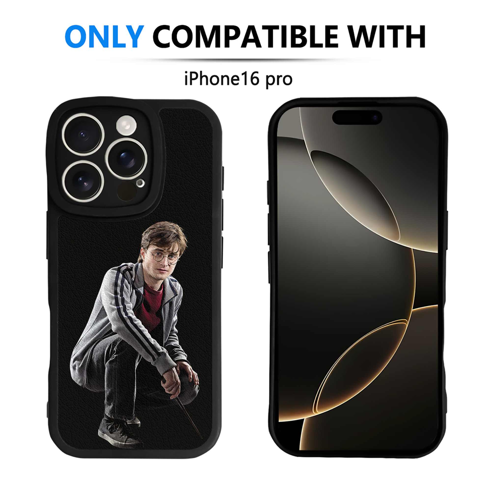 （画像用） Harry Potter ハリー・ポッターシリーズ 【iPhone 16シリーズ対応】シリコンスマホケース（レザー調） 材質：シリコン
